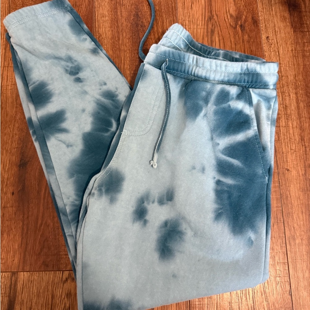 Ring of Fire Blue Tie-Dye women’s joggers